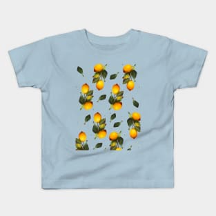 Seamless lemon pattern Kids T-Shirt